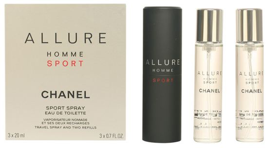 Chanel Allure Homme Sport Eau De Toilette Vaporizador 3X20 60 ml