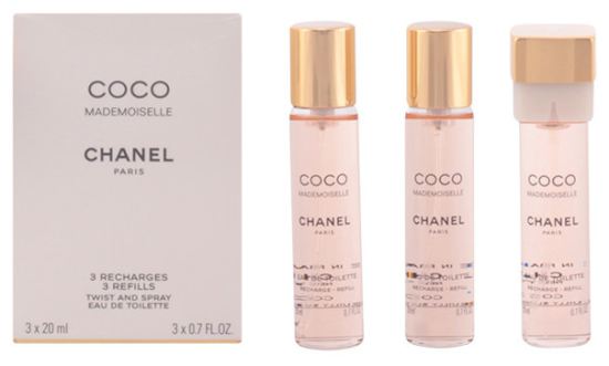 Chanel Coco Mademoiselle Eau De Toilette Vaporizer 3X20 ml
