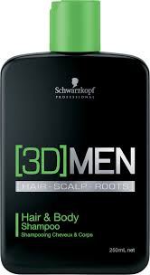 3D Men Hair and Body Shampoo 1000 ml