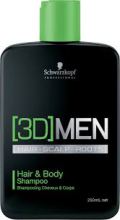 3D Men Hair and Body Shampoo 1000 ml