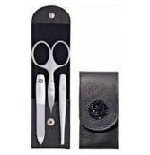 Wallet Case, Leather Legitima, Black, 3 Parts