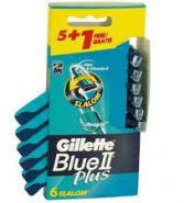 Disposable Blades Blue II Plus Slalom 6 units