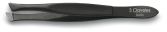Slanted Tweezer Black 8 cm