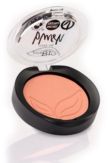Compact Ecological Blush PuroBio Coral Pink Matte 02