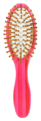 Striped Timber Oval Brush