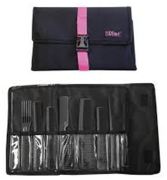 Set 9 Black Professional Combs