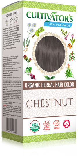 Cultivators Organic Hair Dye with Brown Herbs 100 gr