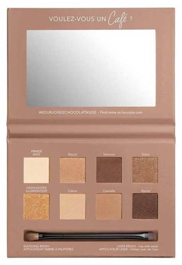 Bourjois Paris Palette Eyes 02 Rue Du Cafe nude chocolate edition