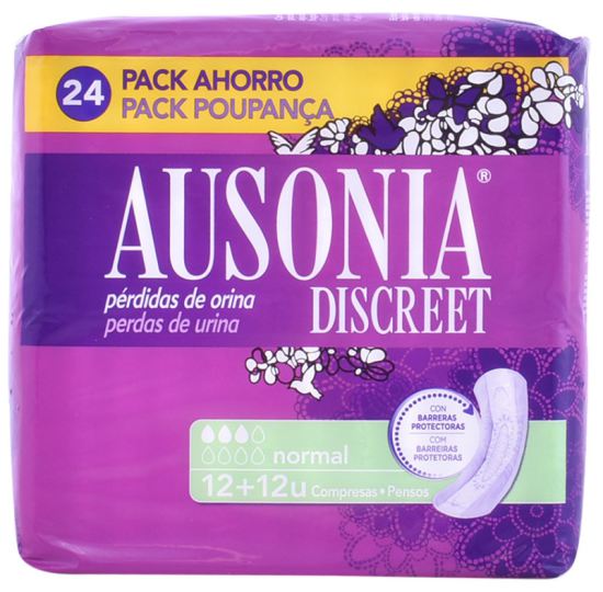 Ausonia Urine Loss Compresses Discreet Normal 24 uds