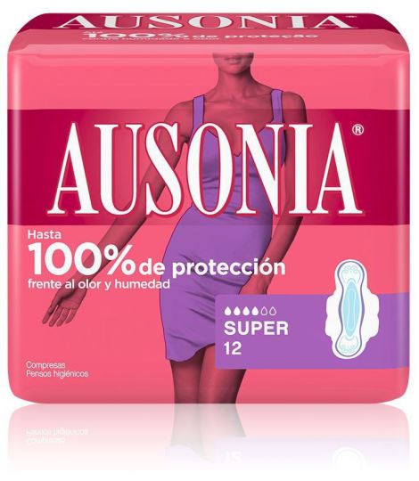 Ausonia Compress Super Wings 12 Units